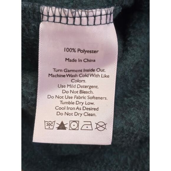 Eddie Bauer Women’s 1/4 Zip Fleece Pullover Green Large Cozy Outdoor Gorpcore - Picture 9 of 9